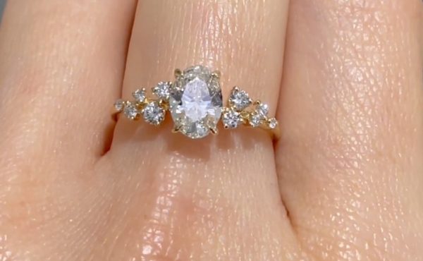 Genevieve GIA certified 1.3 carats diamond ring